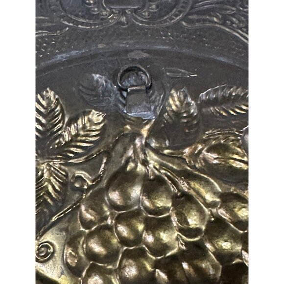 Luxurious Gold Charger Plates Set of 2 Antique Design 14" Dinnerware Table Decor - Picture 8 of 11